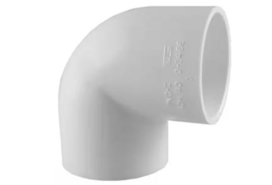 Charlotte Pipe 1-1/2 in. x 1-1/2 in. 90 Degree PVC Socket x Socket Elbow Fitting
