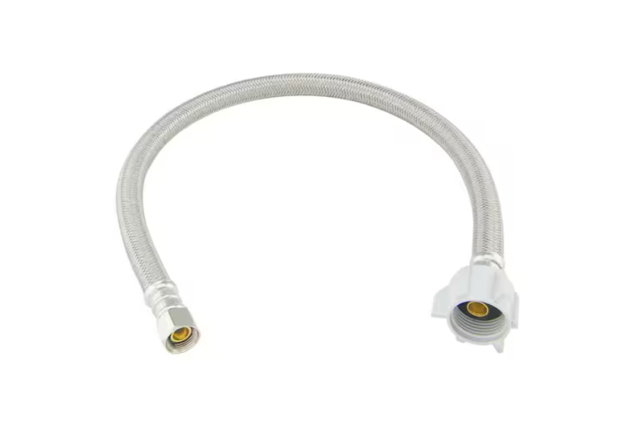 BrassCraft 3/8 in. Compression x 7/8 in. Ballcock Nut x 20 in. Braided Polymer Toilet Supply Line
