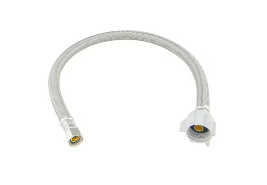 BrassCraft 3/8 in. Compression x 7/8 in. Ballcock Nut x 20 in. Braided Polymer Toilet Supply Line