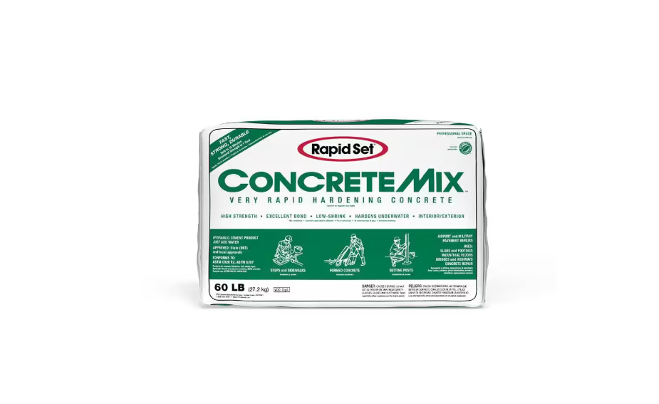 Rapid Set 60 lbs. High-Performance, Rapid-Hardening Concrete Mix