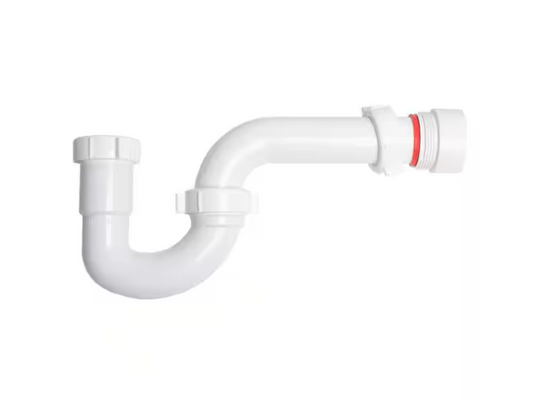 Oatey Heavy Duty 1-1/2 in to 1-1/4 in. Plastic Adjustable Diameter P-Trap with Reducing Washer