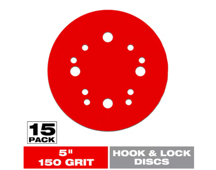DIABLO 5 in. 150-Grit Hook and Lock ROS Sanding Discs