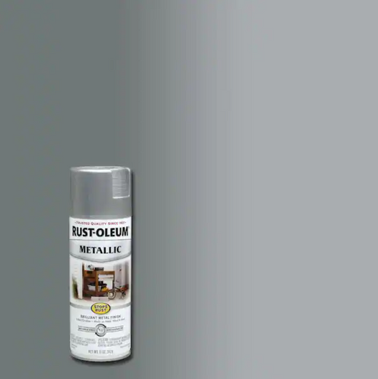 Rust-Oleum Stops Rust 11 oz. Metallic Silver Protective Spray Paint