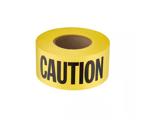 Empire 3 in. x 1000 ft. Caution/Cuidado Standard Barricade Tape