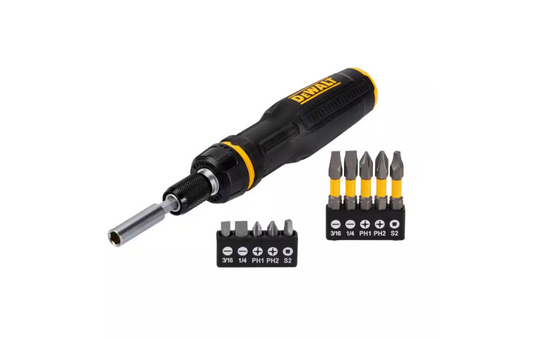 DEWALT Max Fit Telescoping Ratcheting Multi-Bit Combination Screwdriver Set (10-Piece)