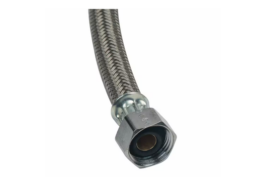 BrassCraft 3/8 in. Compression x 1/2 in. Braided Polymer Faucet Supply Line