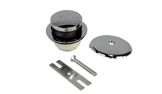 DANCO 2.75 in. Touch-Toe Bath Tub Drain Trim Kit in Chrome