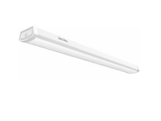 Lithonia Lighting 4 ft. 2000/3000/4000 Lumens Integrated LED White Low Profile Wraparound Light Fixture, 3000K/4000K/5000K