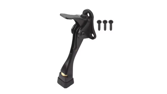 Everbilt Matte Black Step-Release Kick Down Door Stop