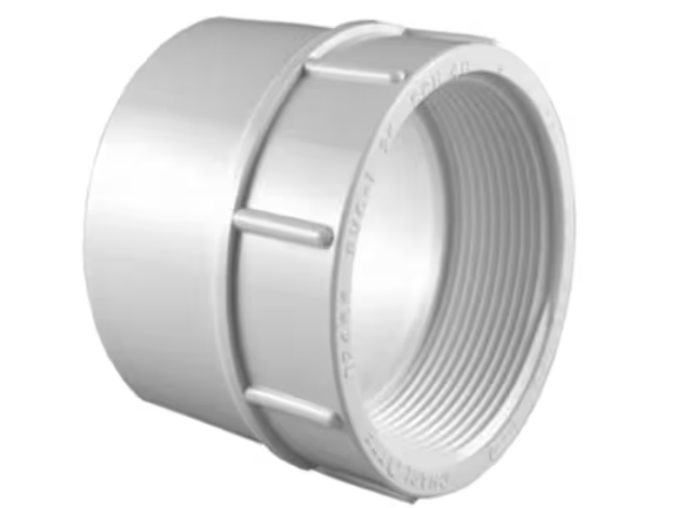 Charlotte Pipe 1 in. PVC Schedule 40 Female S x FPT Adapter