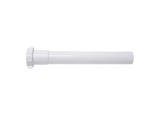 Oatey 1-1/2 in. x 12 in. White Plastic Slip-Joint Sink Drain Extension Tube