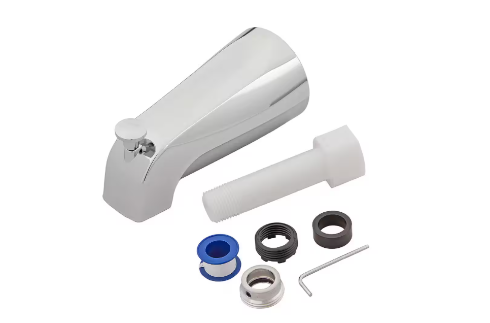 Everbilt Tub Spout with Diverter, Chrome