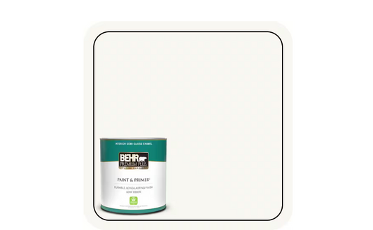 BEHR PREMIUM PLUS 1 qt. Ultra Pure White Semi-Gloss Enamel Low Odor Interior Paint & Primer