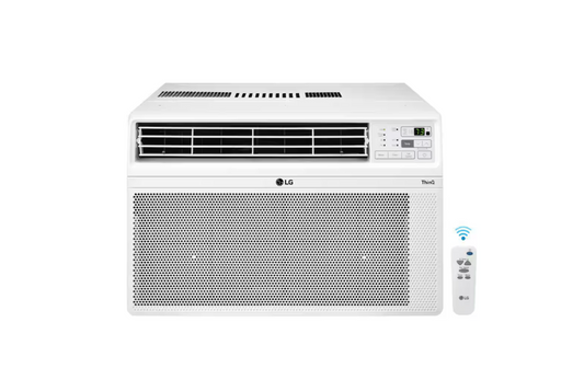 LG 12,000 BTU 115V Window Air Conditioner Cools 550 sq. ft. with Wi-Fi, Remote, Dehumidifier and in White