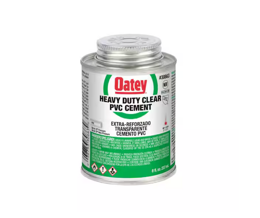 Oatey 8 oz. Heavy-Duty Clear PVC Cement
