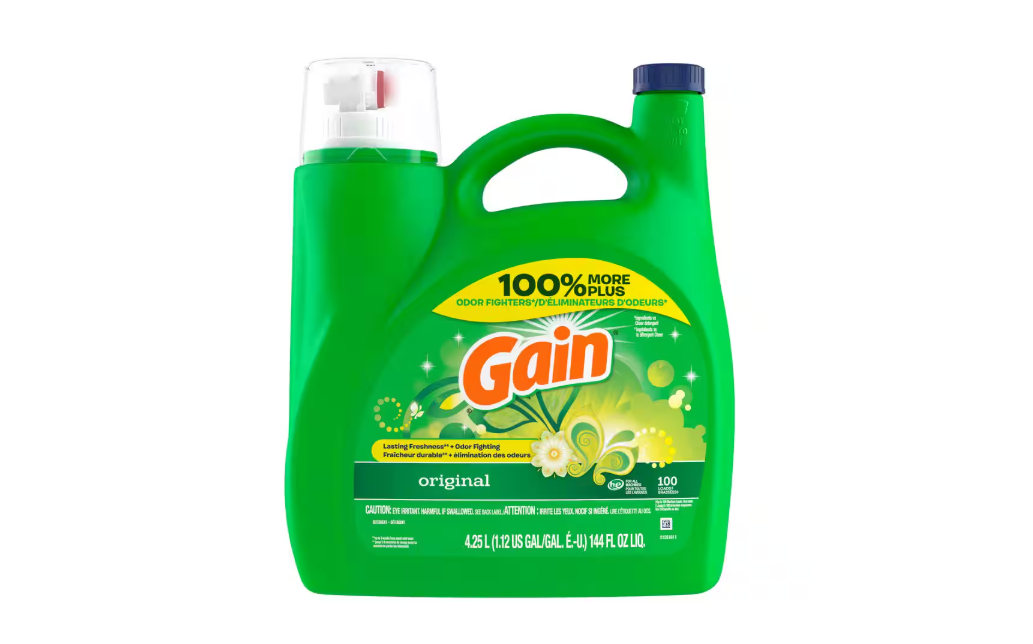 Gain 144 oz. HE Original Scent Liquid Laundry Detergent (100-Loads)