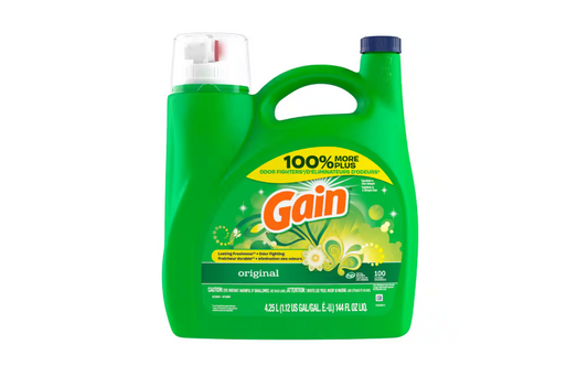 Gain 144 oz. HE Original Scent Liquid Laundry Detergent (100-Loads)