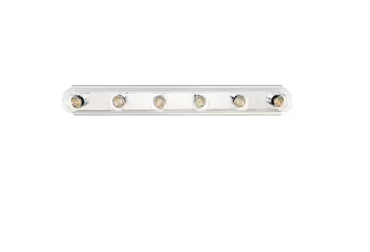 Hampton Bay 36 in. 6-Light Chrome Finish Vanity Light