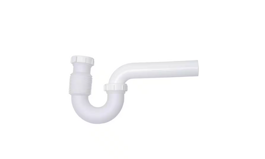 Oatey Form N Fit 1-1/2 in. White Plastic Sink Drain Flexible P-Trap