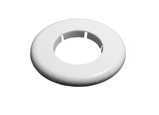 Oatey 1-1/2 in. White Plastic Iron Pipe Size Flange Escutcheon Plate