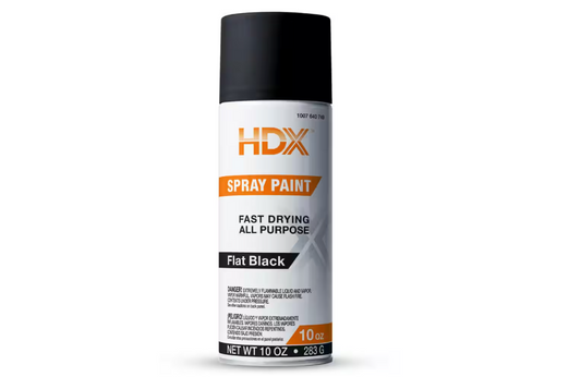 HDX 10 oz. All Purpose Flat Black Spray Paint
