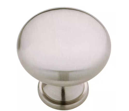 Liberty Garrett 1-1/4 in. (32 mm) Classic Satin Nickel Round Cabinet Knob