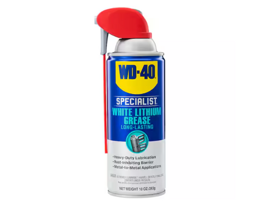 WD-40 SPECIALIST 10 oz. White Lithium Grease, Long-Lasting Grease Spray