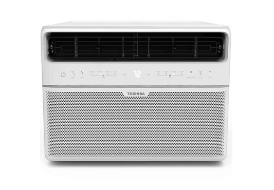 Toshiba 10,000 BTU 115-Volt Smart Wi-Fi Touch Control Window Air Conditioner with Remote for up to 450 sq. ft. in White