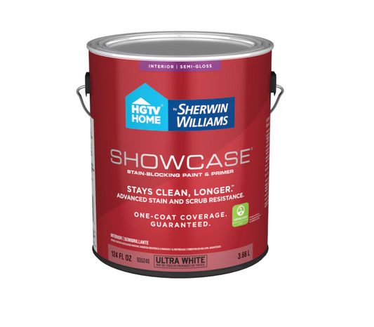 HGTV HOME by Sherwin-Williams  Showcase Semi-gloss Ultra White Tintable Acrylic