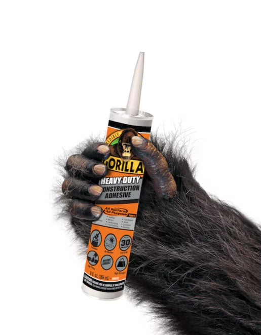 Gorilla Heavy Duty Polymer-based White Multi-use Interior/Exterior Construction Adhesive ( 9-fl oz Fluid Oz)
