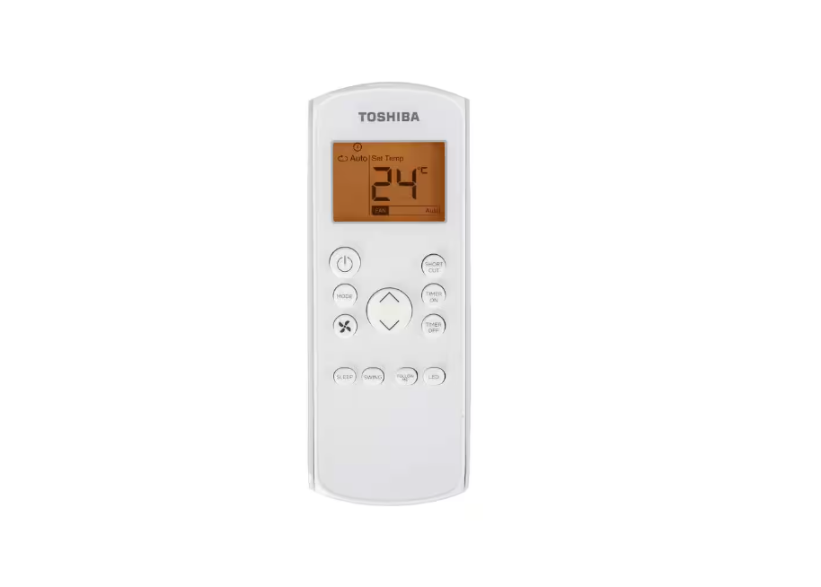 Toshiba 10,000 BTU 115-Volt Smart Wi-Fi Touch Control Window Air Conditioner with Remote for up to 450 sq. ft. in White