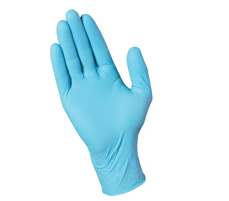 HDX Blue Disposable Nitrile Cleaning Gloves (200 Ct One Size Fits Most)
