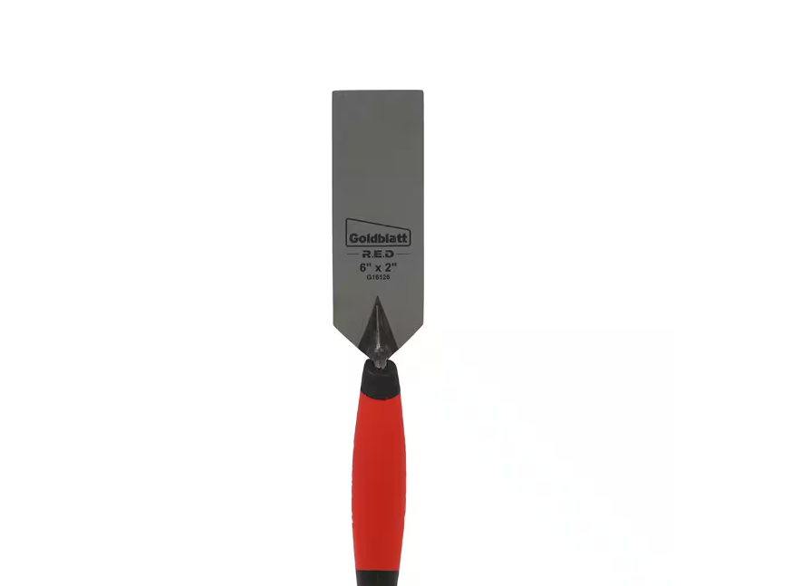 Goldblatt RED SINCE 1885 6 in. x 2 in. Pro Margin Trowel (1-Piece)