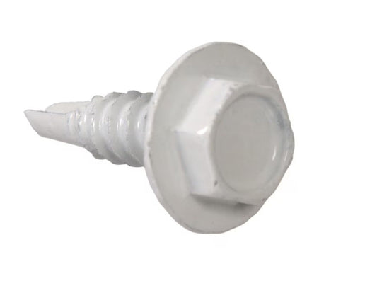 Hillman #8 x 9/16-in Socket hex -Drive Self-drilling Sheet Metal Screws 100 -Count