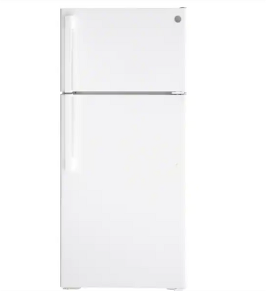 GE 16.6 cu. ft. Top Freezer Refrigerator in White