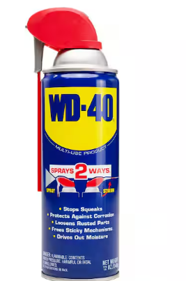 WD-40 12 oz. Classic Formula, Multi-Purpose Lubricant Spray with Smart Straw