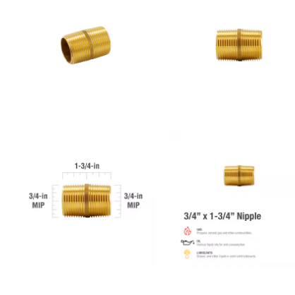 Proline Series 3/4-in x 3/4-in Threaded Male Adapter Nipple Fitting