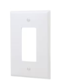 Eaton 1 -Gang Jumbo Size White Thermoplastic Indoor Decorator Wall Plate