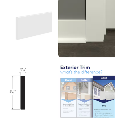 PVC 5836430 Baseboard Moulding