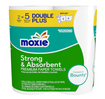 MOXIE Moxie Ultra 25 Roll SS White Paper Towels 2 -Count Paper Towels