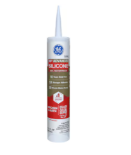GE Advanced Silicone 2 Kitchen and Bath, Tub and Tile 10.1-oz Kitchen and Bath Clear Silicone Caulk