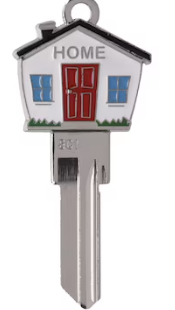 Minute Key Silver #68 SC1 Brass House/Entry Key Blank