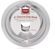 Smart Choice Universal Electric range 6 in.Drip pan ( Chrome )