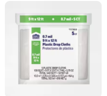 Project Source Plastic 9 x 12-ft Drop Cloth