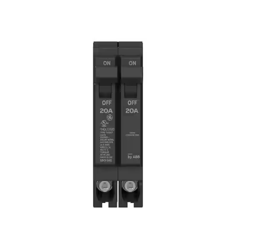 GE Q-Line 2-20 Amp Single-Pole Tandem 120/240-Volts Circuit Breaker