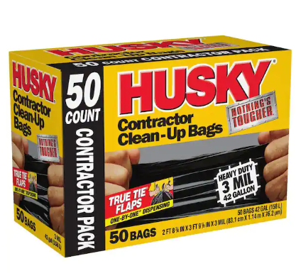 Husky 42 Gal. Contractor Bags (50-Count)