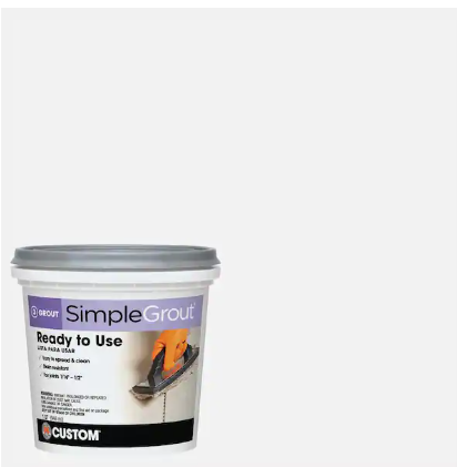 Custom Building Products SimpleGrout #640 Arctic White 1 qt. Pre-Mixed Grout