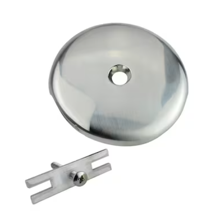 Keeney Brushed Nickel Bathtub Face Plate with Screw