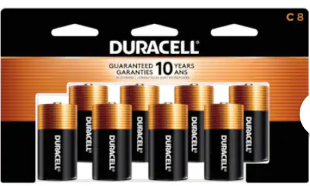 Duracell Coppertop Alkaline C Batteries ( 8 -Pack )