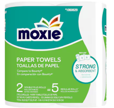 MOXIE Ultra 25 Roll SS White Towel 2 -Count Paper TowelsX